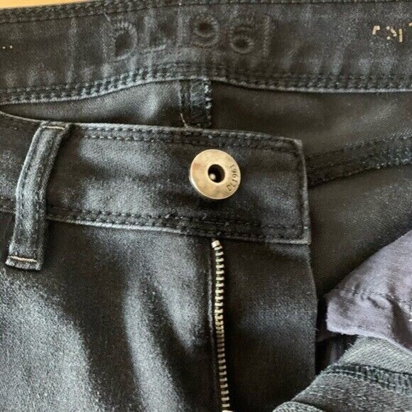 DL1961 Angel Jeans Mid Rise Skinny Ankle Black Onyx Women's Size 25 - Picture 4 of 7